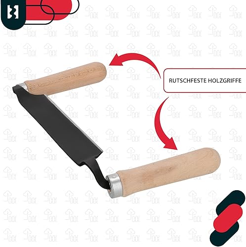 KOTARBAU® Zugmesser für Holz geschmiedet 280 mm Baumschäler Ziehmesser für Holz Rindenschäler Wagnermesser - Cheap-Us