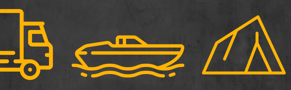 Gummiseile von Fuxton können für LKW Planen, Bootsplane oder Zelte verwendet werden