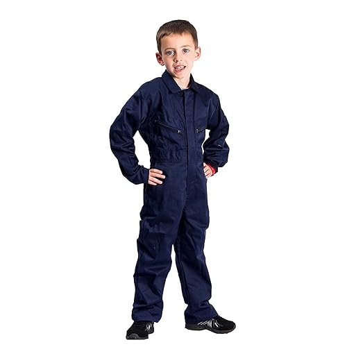 Portwest - Jungen & Mädchen Overall Schutzanzug Garten Garage - Marineblau, 128-134 - Cheap-Us