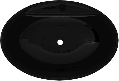 vidaXL Waschbecken Keramik mit Hahnloch Waschtisch Hand Waschplatz Waschschale - Cheap-Us