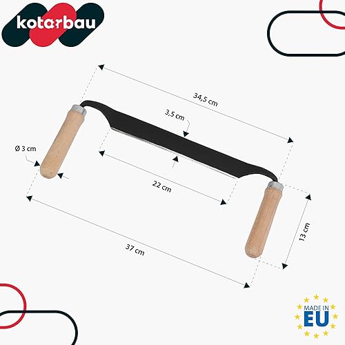 KOTARBAU® Zugmesser für Holz geschmiedet 280 mm Baumschäler Ziehmesser für Holz Rindenschäler Wagnermesser - Cheap-Us