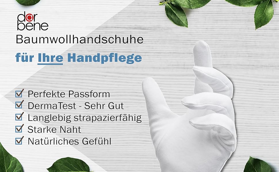 DarBene Baumwollhandschuh Textilhandschuh