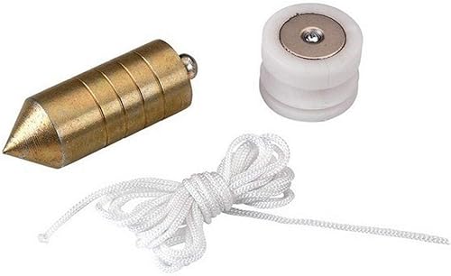 Alyco 197946 – verzinkter Stahl Magnetlot 1000 g Holzmutter und 5 m Nylonseil - Cheap-Us