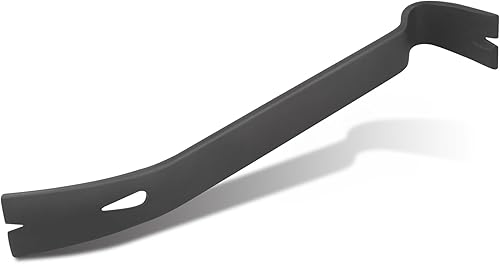 KENDO Nageleisen - Länge: 375 mm - Flach polierte Klauen (Breite: 35 mm) und 3x Nagelschlitze - Brecheisen aus geschmiedeten Karbonstahl - Für Renovierungs- und Abrissarbeiten - Cheap-Us