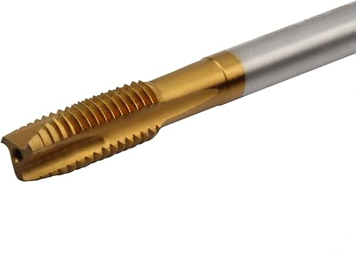 Aceteel M9 x 1,25 Titanbeschichteter Spiralspitzgewindebohrer, HSS-TiN-beschichteter Spiralspitzgewindebohrer M9 x 1,25 - Cheap-Us
