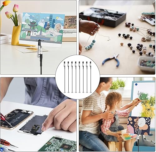 Katyjun 8 Stück Löthilfe Dritte Helfende Hand Löten mit Magnetfuß, Löt Halter mit Flexiblem Schwanenhals - Cheap-Us