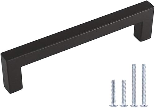 LONTAN 10 Stück schrankgriffe Schwarz Griffe Schwarz 128mm lochabstand Küchengriffe Schwarz Möbelgriffe Griffe für Küchenschränke Schwarz Griffe Küche Griffe Möbel Türgriffe Küche - Cheap-Us