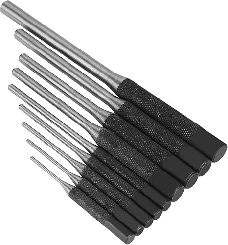 Akozon Centre Punch Markierung Loch Werkzeug 9PCS Stahl Rolle Pin Punch Set Mechanik Professional Tool Kit - Cheap-Us