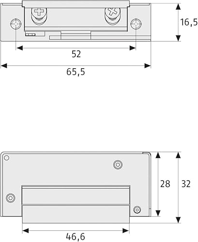 ABUS Elektrischer Türöffner ET75 - für linke und rechte Türen - 9-16 V Nennspannung - mit Hebel zur mechanischen Entriegelung - Cheap-Us
