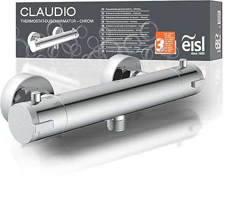 EISL Badewannenarmatur CLAUDIO, Mischbatterie Chrom mit Brauseanschluss, Wasserhahn Badewanne mit Umsteller zwischen Wanneneinlauf und Brause, Einhebelmischer NI023CALCR - Cheap-Us