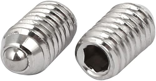 sourcing map 10stk M6x10mm 304Edelstahl Sechskant Madenschraube Set Schraube Feder Kugel de - Cheap-Us