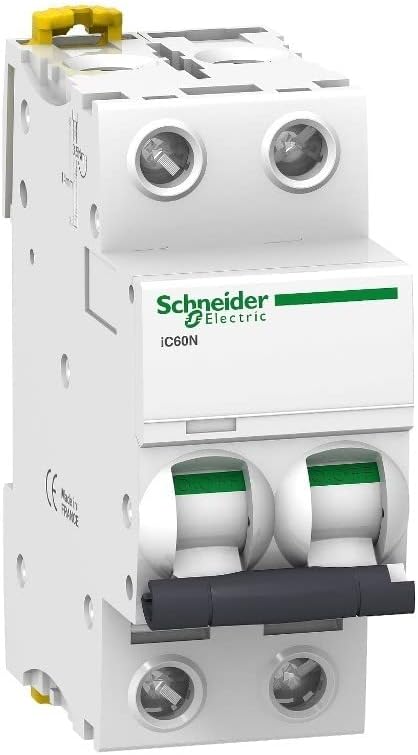 Schneider Electric A9F74101 Thermo-Magnetischer Sicherungsautomat iC60N, 1P, 1 A, C Kurve (Schalter), weiß - Cheap-Us