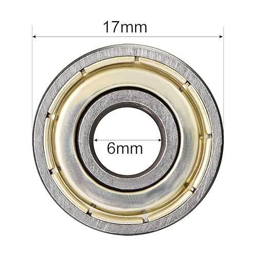 sourcing map 2 Stück Rillenkugellager 6200Z Doppelschild 10mmx30mmx9mm Kugellager Kohlenstoffstahl - Cheap-Us