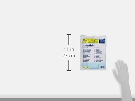20m² Abdeckfolie Abdeckplane 4x5m transparent 7µ (My) 4m x 5m - Cheap-Us
