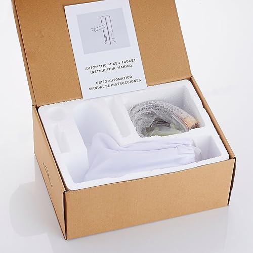 Auralum Automatischer Sensor Wasserhahn Infrarot badarmaturen waschtischarmatur Mischbatterie 18,2cm hoch - Cheap-Us