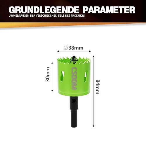 CSOOM 48mm M42 Bi-Metall-Lochsäge Bohrkrone Für Arbeiten in Gipskarton, Kunststoff, Holz, dünnes Metall, dünnem Stahl-blech, Hochleistungs-Bohrwerkzeug - Cheap-Us