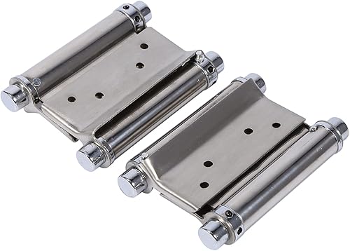 4 Stück Doppelwirkende Federscharniere, 3 Zoll Edelstahl Doppelwirkende Federscharniere für Innentüren von Café-Türen, Schwingtüren - Cheap-Us