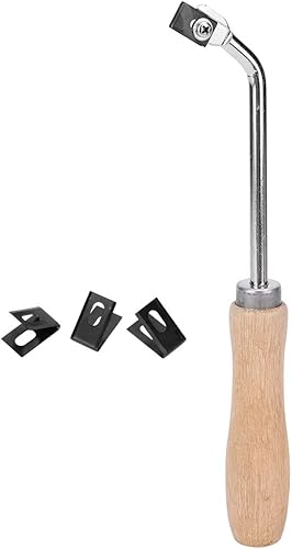 Fafeicy 245 mm Schlitzmesser Bodenwerkzeuge, Holznutenrillenstahl, für PVC-Kunststoffboden, mit 3 Schlitz-Ersatzklingen - Cheap-Us
