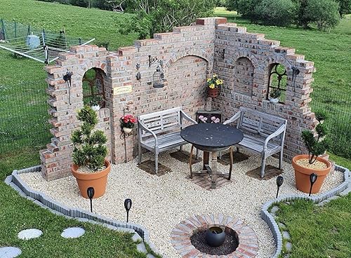 Stallfenster Eisenfenster Scheunenfenster Eisen Fenster 46 x 74cm im Antik-Stil Rost Gartenmauer - Cheap-Us