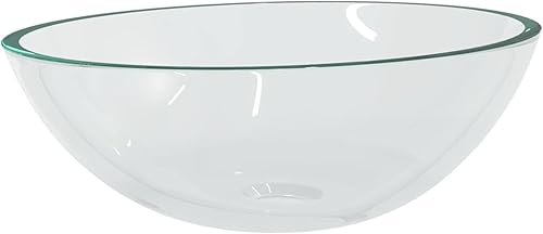 ShGaxin Waschbecken Glas 50x37x14 cm Transparent, Aufsatzwaschbecken, Bathroom Sink, Waschtisch, Aufsatzbecken, Ablaufgarnitur - 345237 - Cheap-Us
