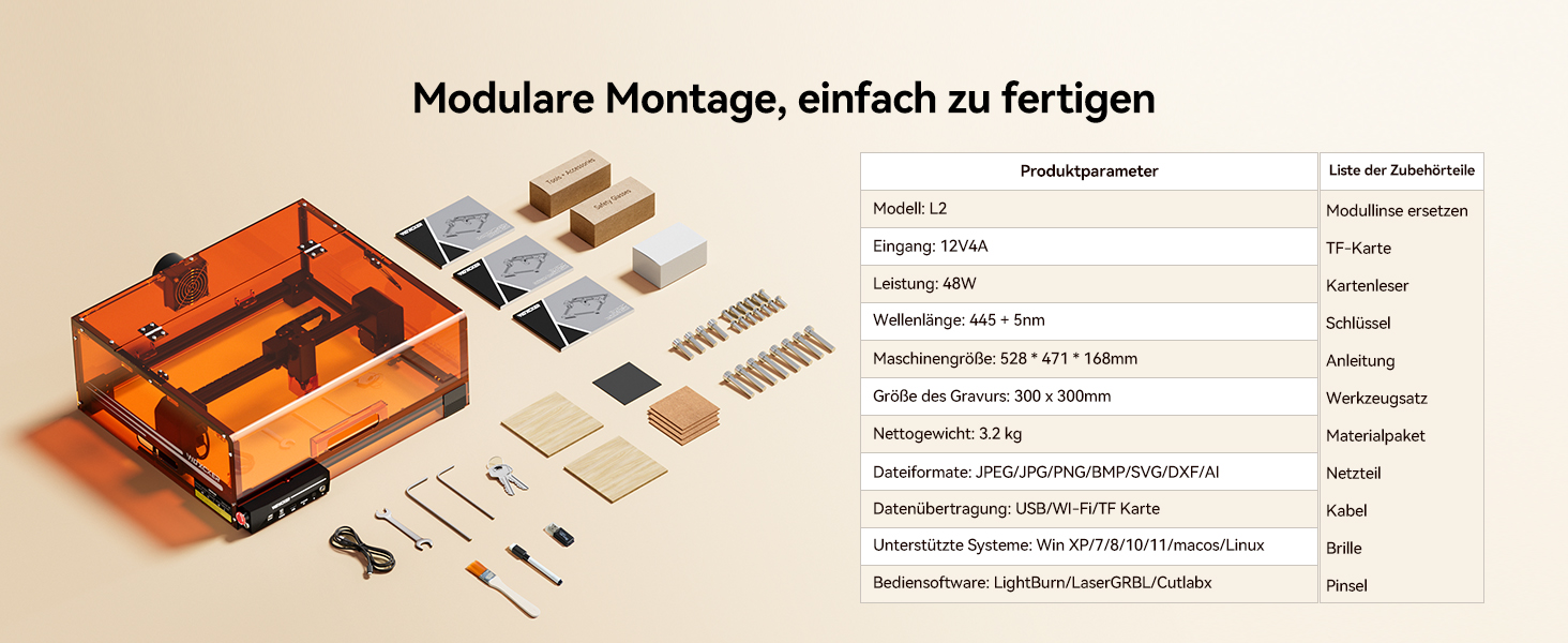 Modulare Montage, einfach zu fertigen
