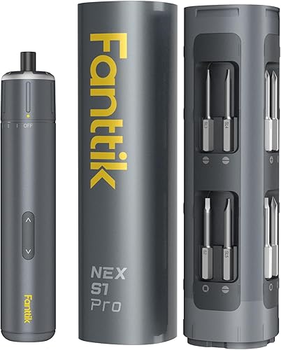 Fanttik S1 Pro 3.7V Magnetische Electric Screwdriver, Leistungsstarkes-Schraubendreher-Set mit 16 Bits, Einstellbare 3 Drehmomente bis zu 6 Nm, 2000-mAh-Akku, Geeignet für die Möbel/Computerreparatur - Cheap-Us