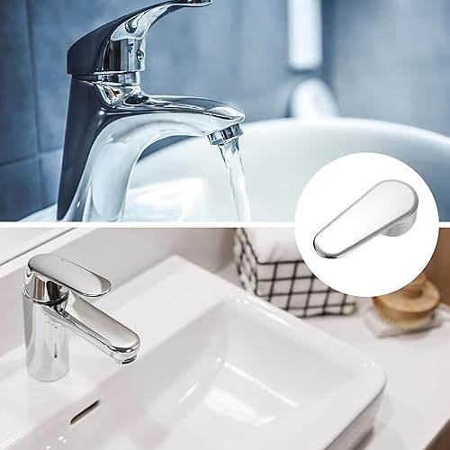 4 Universal Einhebelgriff Wasserhahn mit Schraube Heiß Kalt Wasserhahn Griffhebel für Küche Badezimmer Wasserhahn Ersatz Zubeh - Cheap-Us