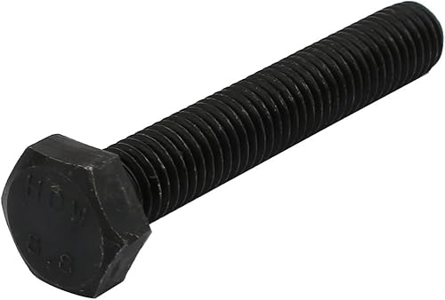 sourcing map 8.8 Grad M10x60mm Vollgewinde Linksgewinde Sechskantschraube Schwarz DE de - Cheap-Us
