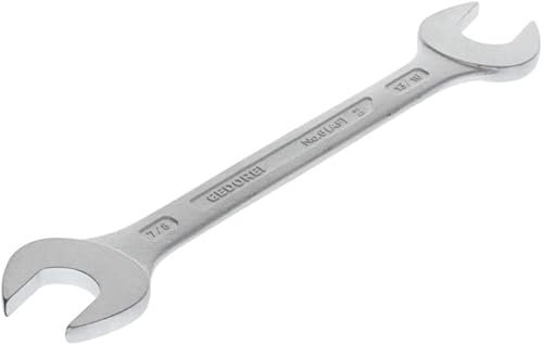 GEDORE Doppelmaulschlüssel 5 x 5,5 mm, Hochwertiger Vanadium-Stahl, Blendfreie Optik, Nach DIN 3110, Silber - Cheap-Us