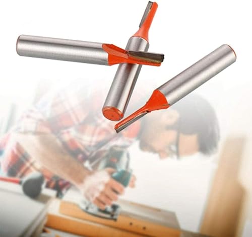xlwen 8mm Schaft Nutfräser Holzfräser Fräser 3 Stück Gerade Fräser Set Holz Fräser Router Bit Professional Nutfräser, Standard for Wood-3mm,4mm,5mm - Cheap-Us
