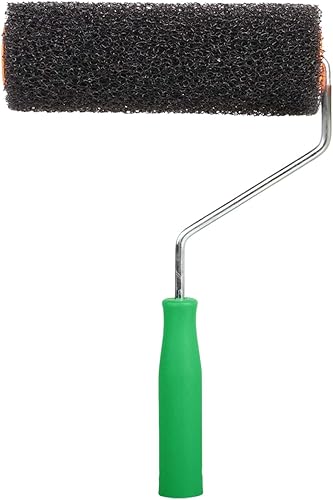 Orssmigs 200 mm Rollputz Malerset Farbroller Wandfarbe Spachtelwalze Lackwalzen Set Auftragswalze Malerrolle Bügel Putzwalze aus Polyester mit Bügel für Wandfarbe - Cheap-Us