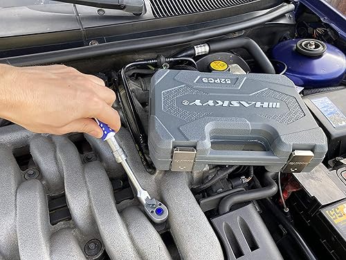 HASKYY | 1/2' + 3/8' + 1/4' | Gelenk-Teleskop-Ratsche-Knarre-Set I Umschaltknarre ausziehbar | feinverzahnt | Teleskop | Knarre | Ratsche - Cheap-Us