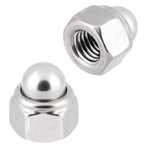 Hutmuttern selbstsichernd M6 DIN 986 Edelstahlmuttern A2 Stopmuttern Klemmmuttern Sechskantmuttern M6 10 Stück - Cheap-Us