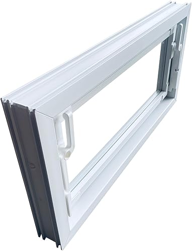Kellerfenster weiss 50 x 30 cm Einfachglas - Cheap-Us