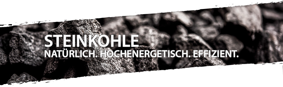 Heizfuxx Steinkohle natürlich effizient hochenergetisch Koks Kohle Nusskohle PALIGO schwarz Nuss