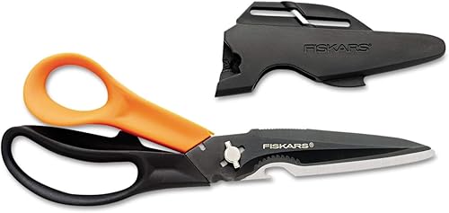 Fiskars 01005692 Cuts+More, 9 in. Length, 3-1/2 in. Cut, Black/Orange - Cheap-Us