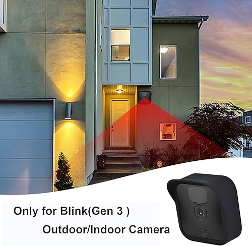 Hisewen Silikonhülle(3 Pack) für Blink Kamera(Gen 3), wetterfeste UV-Schutzhülle für Blink Indoor Outdoor Home Security Kamera (Nicht für Gen 4) - Cheap-Us