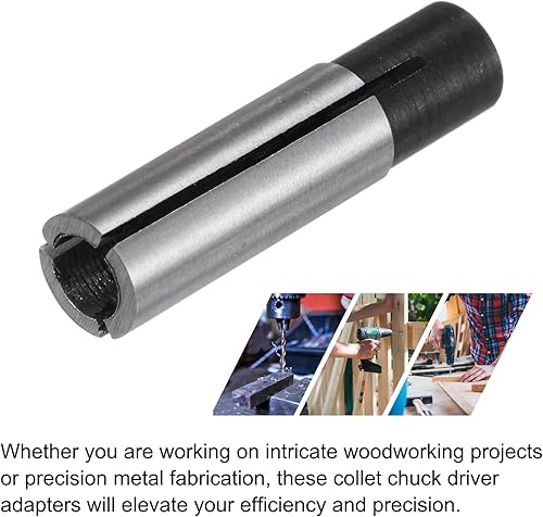 QUARKZMAN 5Stk Spannzange Bohrfutter Treiber Adapter 6mm auf 4mm CNC Gravur Bit Fräser Konverter für CNC Maschine Werkzeug - Cheap-Us