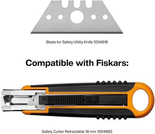 Original Fiskars Ersatzklingen für Cuttermesser, 9 mm, 10 Stück, 1004614 (Packung mit 3) - Cheap-Us
