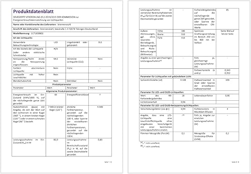 Brennenstuhl Professional LED Hybrid Baustrahler BS 8050 MH (Kompatibel zum Bosch Professional 18V Akku System, Akku- und Netzbetrieb, 80W, 5m, 7900lm, dimmbar, ohne Akku, Engineered in Germany) - Cheap-Us