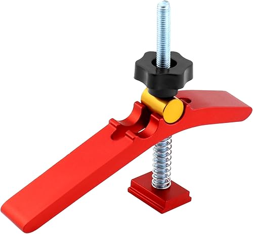 QWORK® 2 Stück T Nut Schiene Schnellspannklemmen - M8 - Niederhalter Klemm - Holzbearbeitung Werkzeug - Cheap-Us