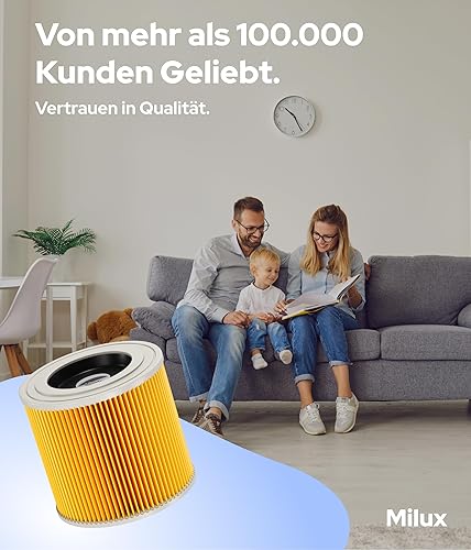 Ersatzfilter [3x] für Kärcher Filter WD3 & WD2 Filter Staubsauger - Filter für Kärcher Staubsauger [WD3, WD2, WD1, MV3, MV2, A, K, KNT, NT, SE, VC] - Auch für Allergiker geeignet - Cheap-Us