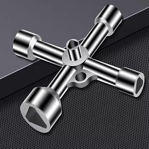 Dreikantschlüssel,Schlüssel Dreikant Utilities Mülltonne Absperrpfosten Cross Bauschlüssel Universal Dreieck Multifunktionale Key Set Poller Schaltschrankschlüssel Universeller Dreiecksschlüssel - Cheap-Us
