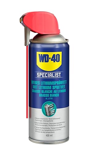 WD-40 49390/25NBA Specialist Weißes Lithiumsprühfett Smart Straw, 400 ml - Cheap-Us