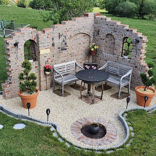 Stallfenster Eisenfenster Scheunenfenster Eisen Fenster 46 x 74cm im Antik-Stil Rost Gartenmauer - Cheap-Us