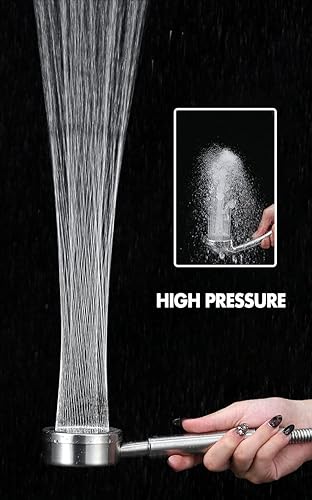 Olliwon Duschkopf Hochdruck aus Edelstahl 304 Handbrause Dusche Badezimmer Wassersparend Einfache Installation - Cheap-Us