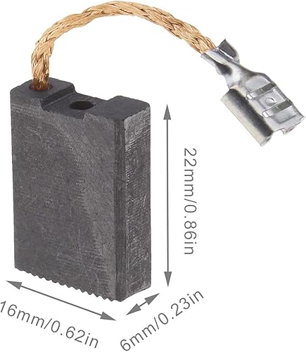 WANGCL 10 Stück Kohlebürsten Motorkohlen Kohlen für 180#20-180 Elektrischer Winkelschleifer 6 x 16 x 22 mm - Cheap-Us