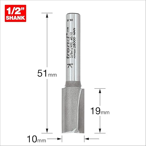 Trend - Zwei Flöten Cutter 20mm Durchmesser - 4/6X1/4TC - Cheap-Us