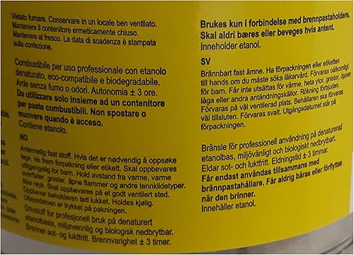 10x Brennpaste Ethanol Dosen Chafing Dish Speisewärmer Warmhaltebehälter 200g - Cheap-Us