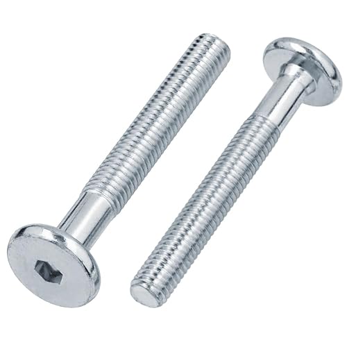 10 Stück Flachkopfschrauben mit Innensechskant M6x35 Möbelschrauben Möbelverbinder Flachkopf - Cheap-Us